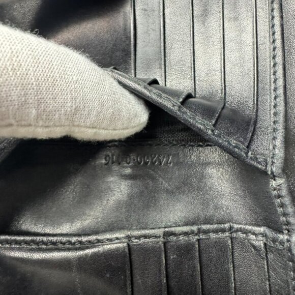 Vintage Gucci GG Bifold Wallet Canvas Leather Black Authentic|Used - Picture 4 of 6